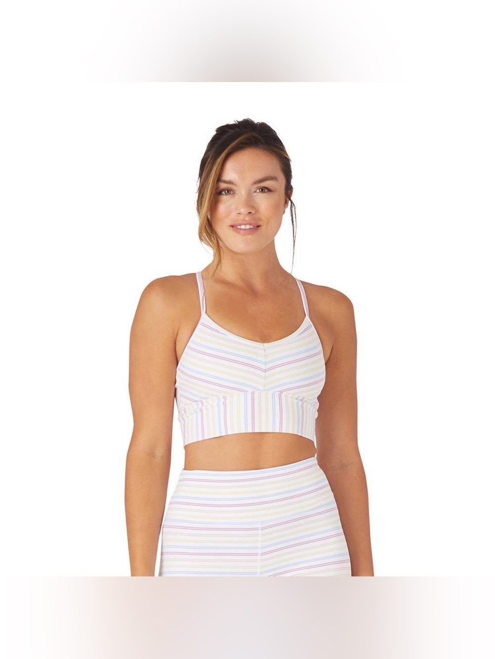 NWOT Glyder Premier Bra - Rainbow Stripe